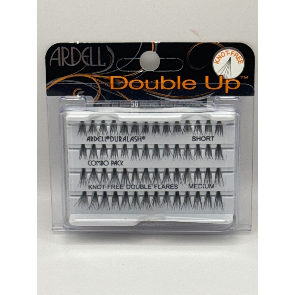 Ardell Duralash Double Up Knot-Free‎ Individual Lashes Combo Pack Short Med 56ct